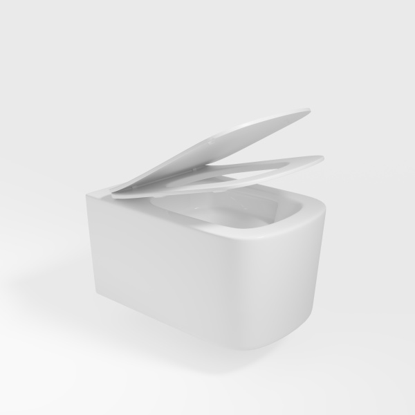 Унитаз подвесной Ultra VT1-32T Tornado, цвет белый, ультратонкое сиденье soft-close