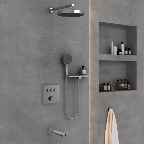 Душевой комплект VSFW-431I2RCH встраиваемый, хром