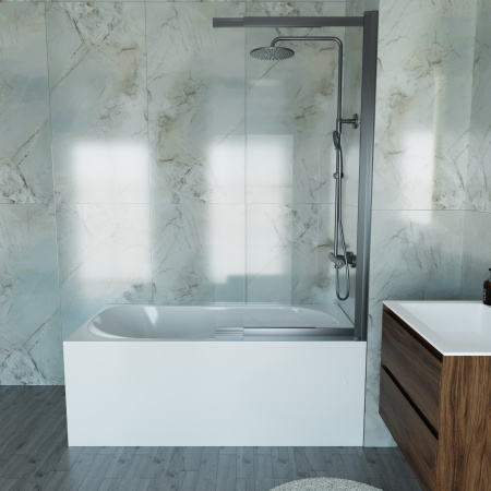 Ванна акриловая Vincea VBT-2A150-LG с ножками 1500*750*470, пристенная, цвет белый