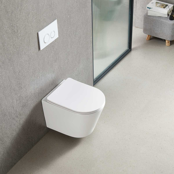 Унитаз подвесной Piatti VT1-11T Tornado, цвет белый, ультратонкое soft-close сиденье