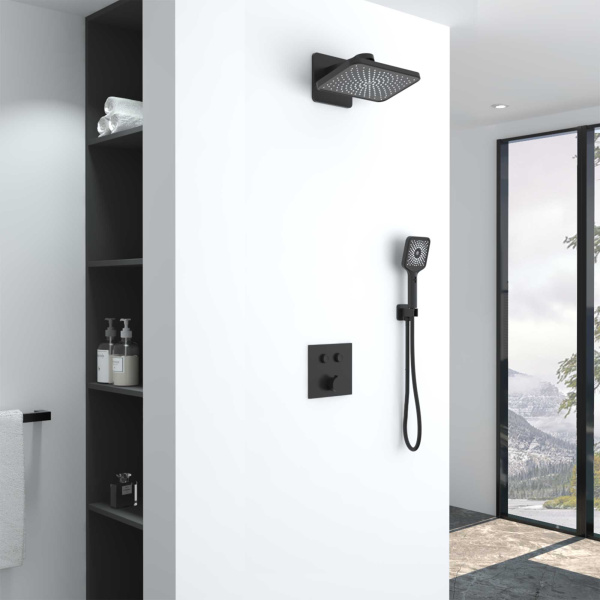 Душевой комплект Inspire VSFW-421I4MB встраиваемый, двухрежимный, черный