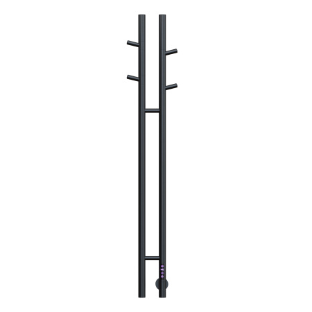 Полотенцесушитель электрический Vincea VTD-1D2BE 25х130, черный, таймер