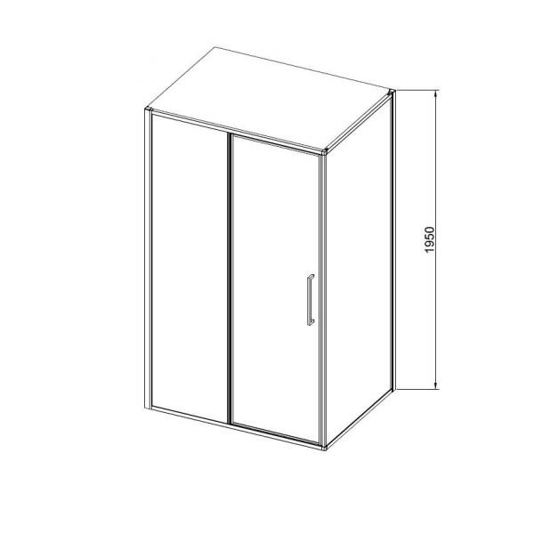 Душевой уголок Slim 8mm VSR-4SLP9012CL, 1200*900, хром, стекло прозрачное Душевой уголок Slim 8mm VSR-4SLP9012CL, 1200*900, хром, стекло прозрачное