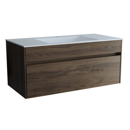 База под раковину Кьяра (Chiara) 1000 подвесная, 1 выкатной ящик микролифт, Дуб Чарльстон (C.Oak)