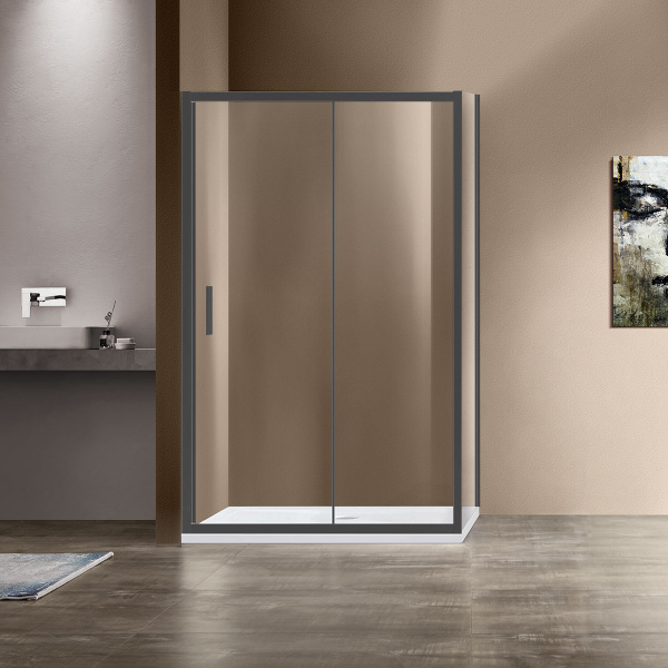 Душевой уголок Garda VSR-1G9013CLGM, 1300*900, вороненая сталь, стекло прозрачное Душевой уголок Garda VSR-1G9013CLGM, 1300*900, вороненая сталь, стекло прозрачное