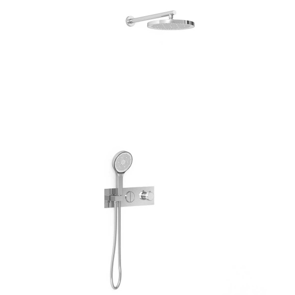 Душевой комплект VSFW-422T2CH встраиваемый, термостатический, двухрежимный, хром