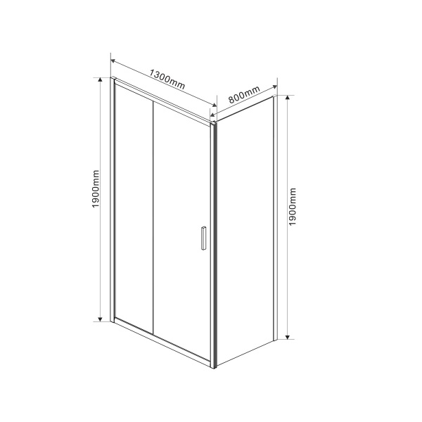 Душевой уголок Garda VSR-1G8013CL, 1300*800, хром, стекло прозрачное Душевой уголок Garda VSR-1G8013CL, 1300*800, хром, стекло прозрачное