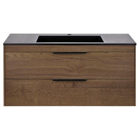 База под раковину Кьяра 2D (Chiara 2D) 1000 подвесная, 2 выкатных ящика микролифт, Дуб табак (T.Oak)