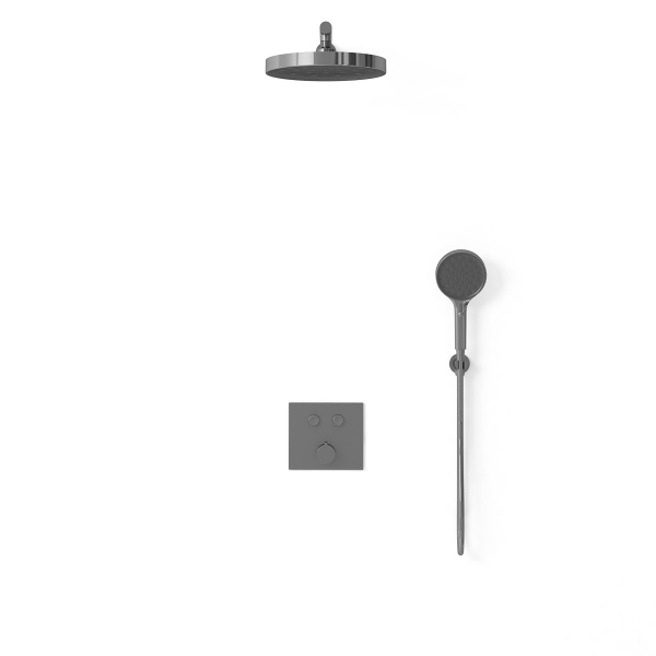 Душевой комплект Inspire VSFW-4I212GM встраиваемый, двухрежимный, вороненая сталь