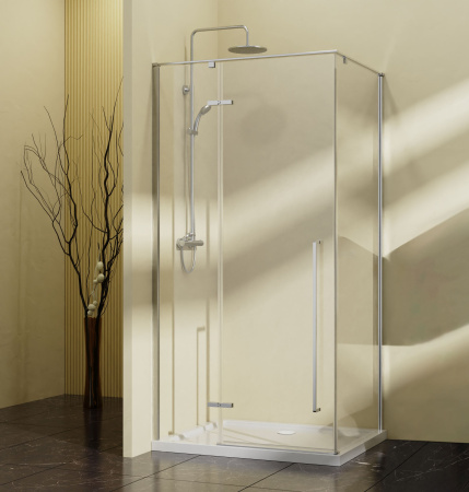 Душевой уголок Слим-Н (Slim-N) VSR-5SN1010CL, 1000*1000, хром, стекло прозрачное