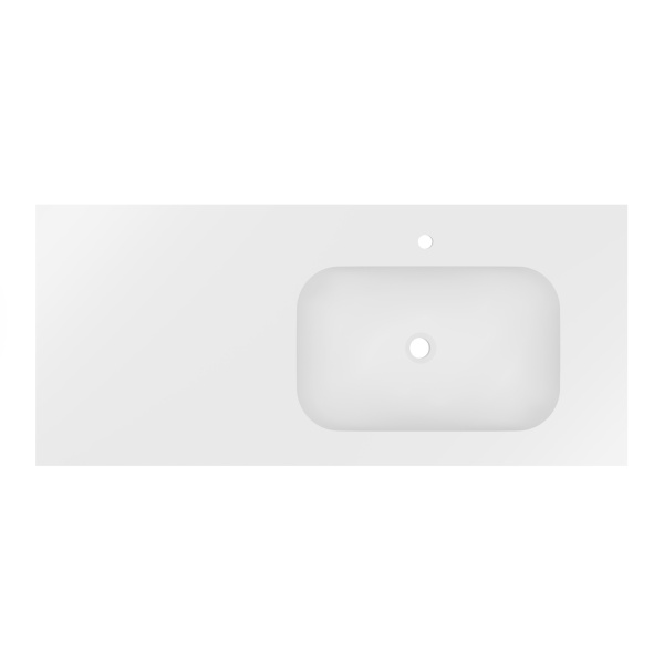 Раковина Elise VCB-4EL120MW-R, Corian правая, цвет белый матовый