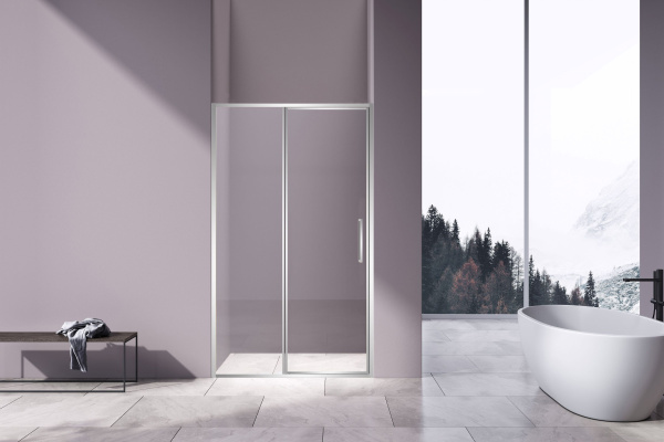 Душевая дверь Slim 8mm VDP-4SL120CL, хром, стекло прозрачное Душевая дверь Slim 8mm VDP-4SL120CL, хром, стекло прозрачное