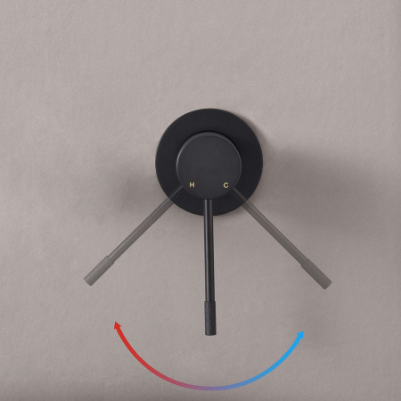 Смеситель для раковины Desire VBFW-1D1MB встраиваемый однорычажный, черный 