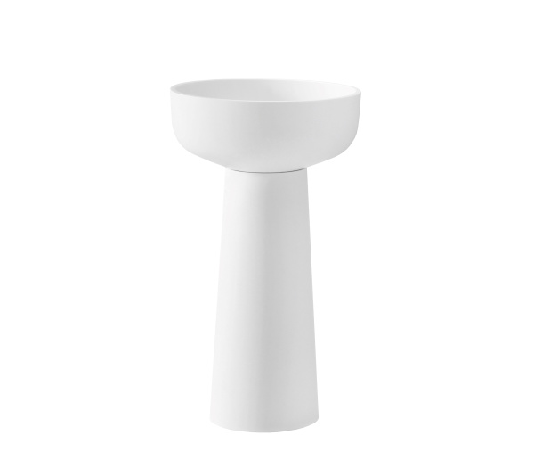 Раковина из искусственного камня Vincea VBS-4SP02MW, 480*480*850, напольная, цвет белый матовый
