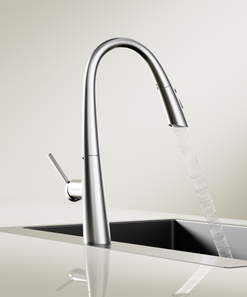 Смеситель для кухни Vincea VKF-176CH, хром