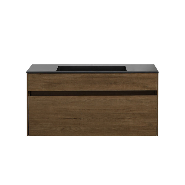 База под раковину Chiara 1000 подвесная, 1 выкатной ящик soft-close, T.Oak