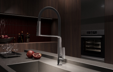 Смеситель для кухни Vincea VKF-118CH, хром