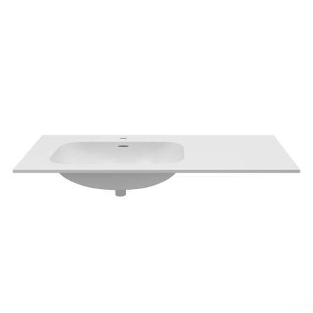 Раковина Элис (Elise) VCB-4EL100MW-L, Corian левая, цвет белый матовый