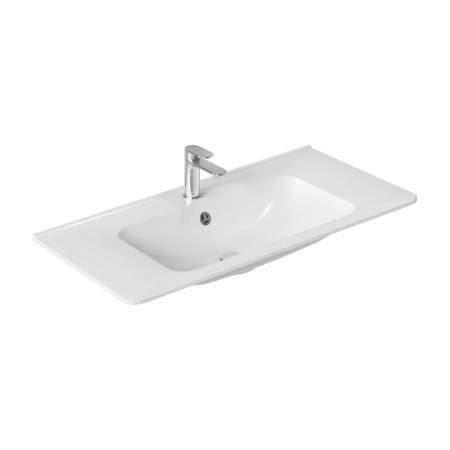 Раковина VCB-2VP100W из искусственного камня, цвет белый