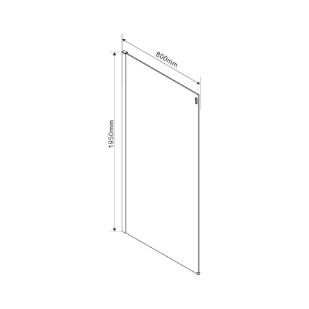 Душевой уголок Комо (Como) VSR-1C8013CL, 1300*800, хром, стекло прозрачное
