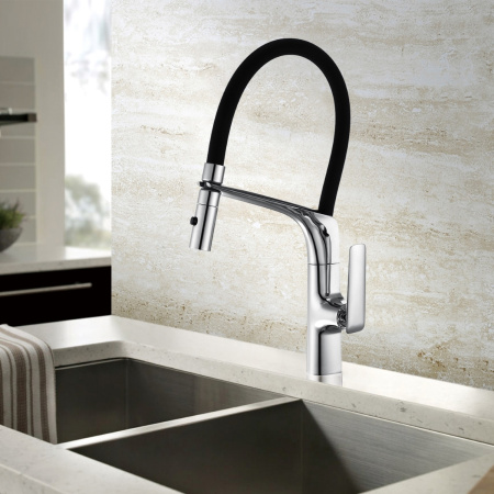 Смеситель для кухни Vincea VKF-115CH, хром