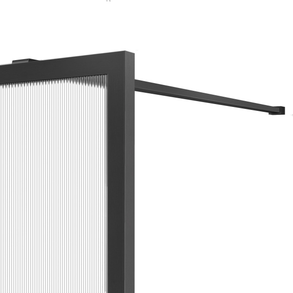 Душевая перегородка Walk-In VSW-1HP900FLGM, 900*2000, вороненая сталь, стекло рифленое Душевая перегородка Walk-In VSW-1HP900FLGM, 900*2000, вороненая сталь, стекло рифленое