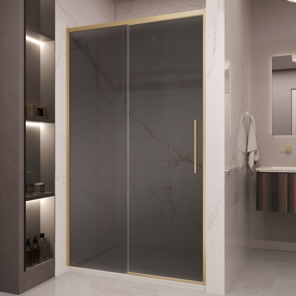 Душевая дверь Stella VDS-1ST120CGG, 1200, брашированное золото, стекло тонированное Душевая дверь Stella VDS-1ST120CGG, 1200, брашированное золото, стекло тонированное