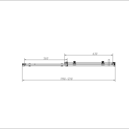 Душевой уголок Комо-Н (Como-N) VSR-4CN9012CGB, 1200*900, черный, стекло тонированное