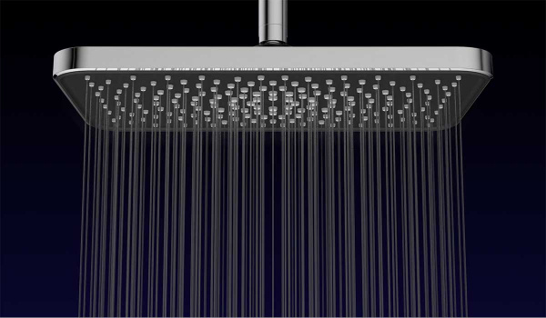 Душевой комплект VSFW-321MT1GM встраиваемый, термостат, двухрежимный, вороненая сталь