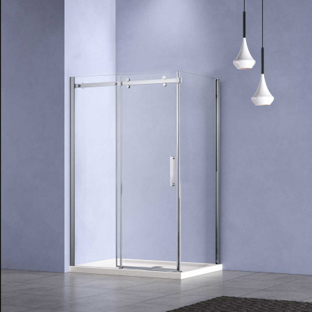 Душевой уголок Комо-Н (Como-N) VSR-4CN9015CL, 1500*900, хром, стекло прозрачное