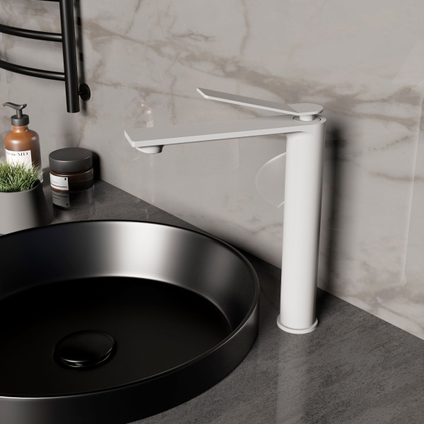 Смеситель для раковины Verse VBF-2VE2MW однорычажный, белый матовый