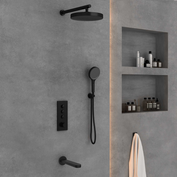 Душевой комплект Inspire VSFW-433TI5MB встраиваемый, черный