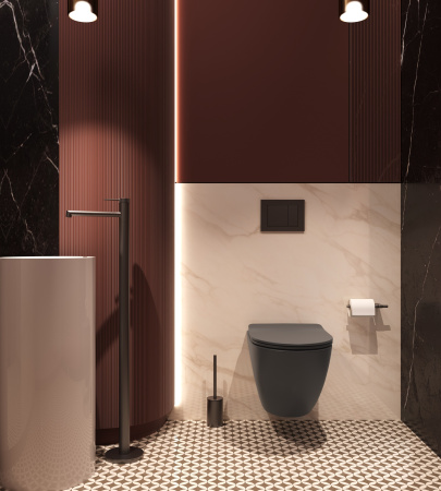 Унитаз подвесной Globo VT1-14ST Tornado, цвет белый, ультратонкое сиденье soft-close