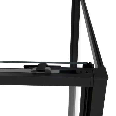 Душевой уголок Slim Soft VSR-1SS9012CLB, 1200*900, черный, стекло прозрачное