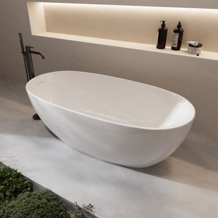 Ванна акриловая Vincea VBT-601-1600, 1600*800*580, цвет белый, слив-перелив в комплекте, белый