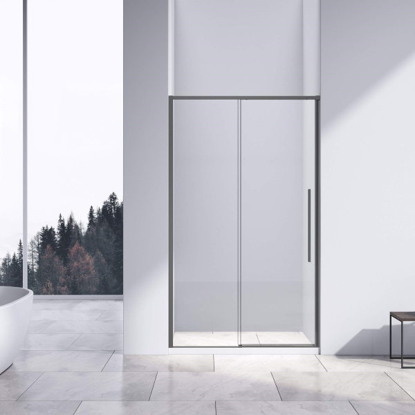 Душевая дверь Slim-N VDS-4SN140CLGM, 1400, вороненая сталь, стекло прозрачное Душевая дверь Slim-N VDS-4SN140CLGM, 1400, вороненая сталь, стекло прозрачное