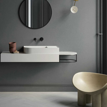 Смеситель для раковины Desire VBFW-1D1MB встраиваемый однорычажный, черный 