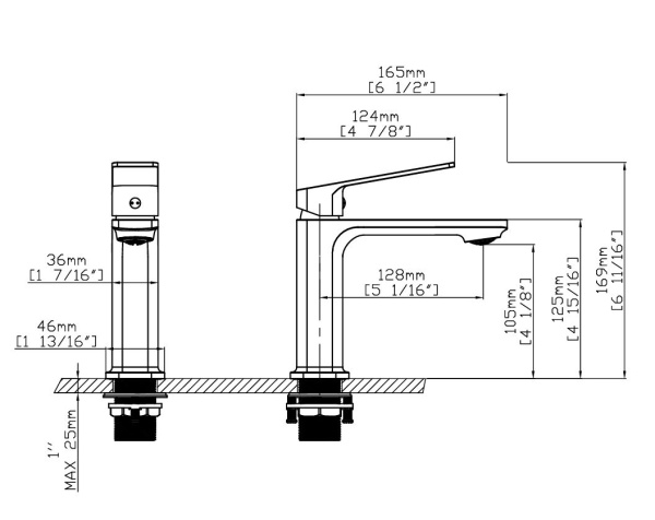 Смеситель для раковины Core VBF-4CO1CH, хром Смеситель для раковины Core VBF-4CO1CH, хром