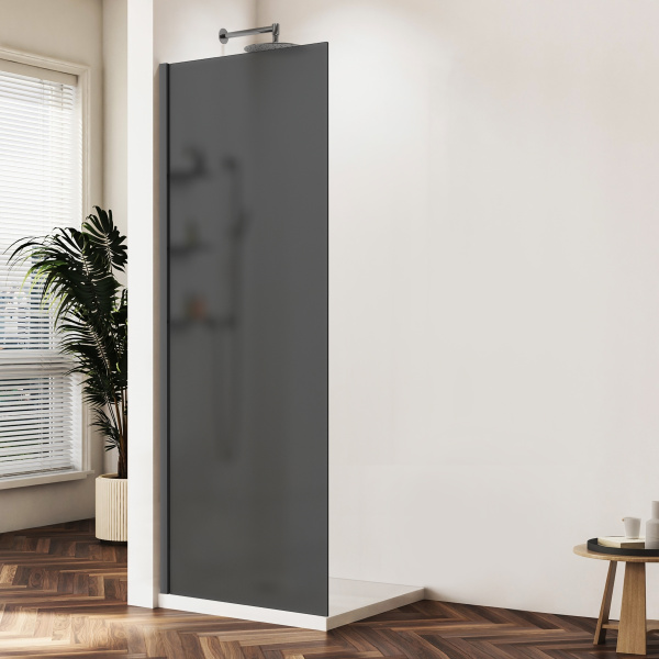 Душевая перегородка Walk-In VSW-1HWS900GFGM, 900*2000, вороненая сталь, стекло матовое тонированное Душевая перегородка Walk-In VSW-1HWS900GFGM, 900*2000, вороненая сталь, стекло матовое тонированное