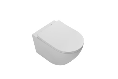 Унитаз подвесной Глобо (Globo) VT1-14T Торнадо, цвет белый, ультратонкое микролифт сиденье