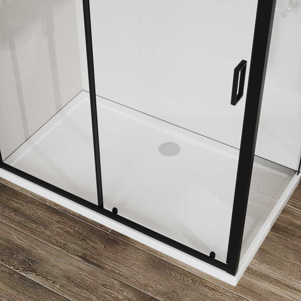 Душевой уголок City VSR-5CT9012CLB, 1200*900, черный, стекло прозрачное  Душевой уголок City VSR-5CT9012CLB, 1200*900, черный, стекло прозрачное