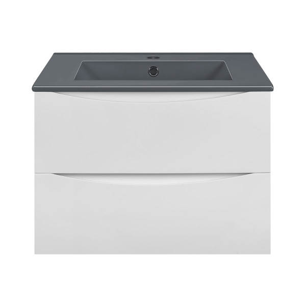 База под керамическую раковину Mia 600 подвесная, 2 выкатных ящика soft close, G.White
