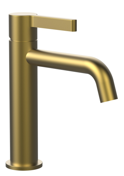 Смеситель для раковины Вилла (Villa) VBF-1VL1BG однорычажный, брашированное золото
