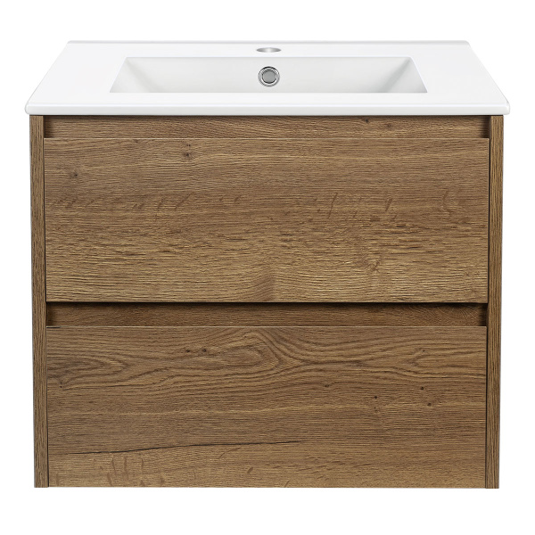 База под раковину Gio 600 подвесная, 2 выкатных ящика soft-close, T.Oak