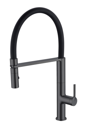 Смеситель для кухни Vincea VKF-114GM, вороненая сталь