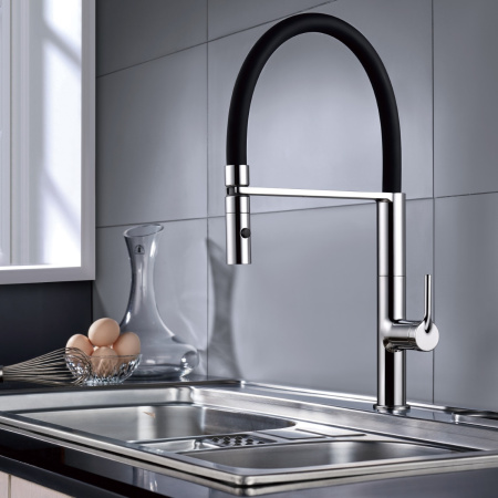 Смеситель для кухни Vincea VKF-114CH, хром