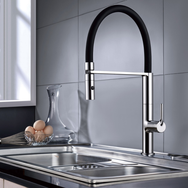 Смеситель для кухни Vincea VKF-114CH, хром