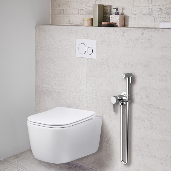 Гигиенический душ VHFW-101CH из латуни, со смесителем, хром