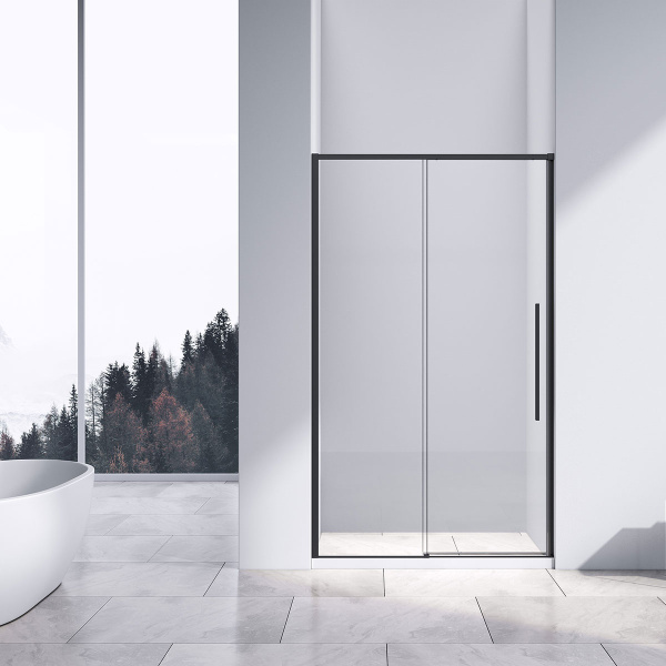 Душевая дверь Slim-N VDS-4SN140CLB, 1400, черный, стекло прозрачное Душевая дверь Slim-N VDS-4SN140CLB, 1400, черный, стекло прозрачное