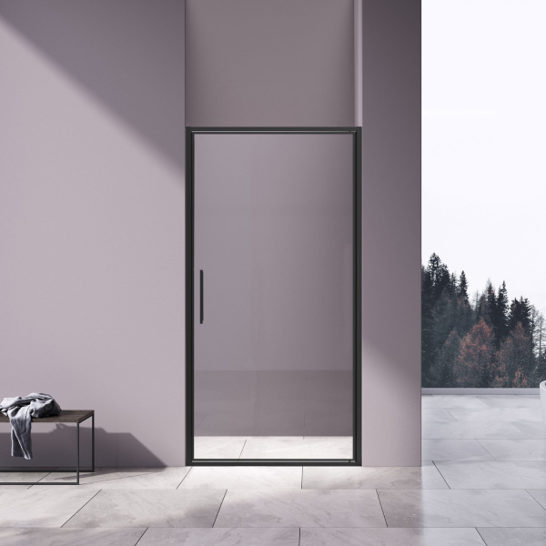 Душевая дверь Slim 8mm VDP-4SL100CLB, черный, стекло прозрачное Душевая дверь Slim 8mm VDP-4SL100CLB, черный, стекло прозрачное